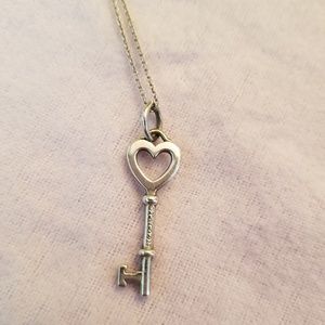 Tiffany & Co. Heart Key Necklace